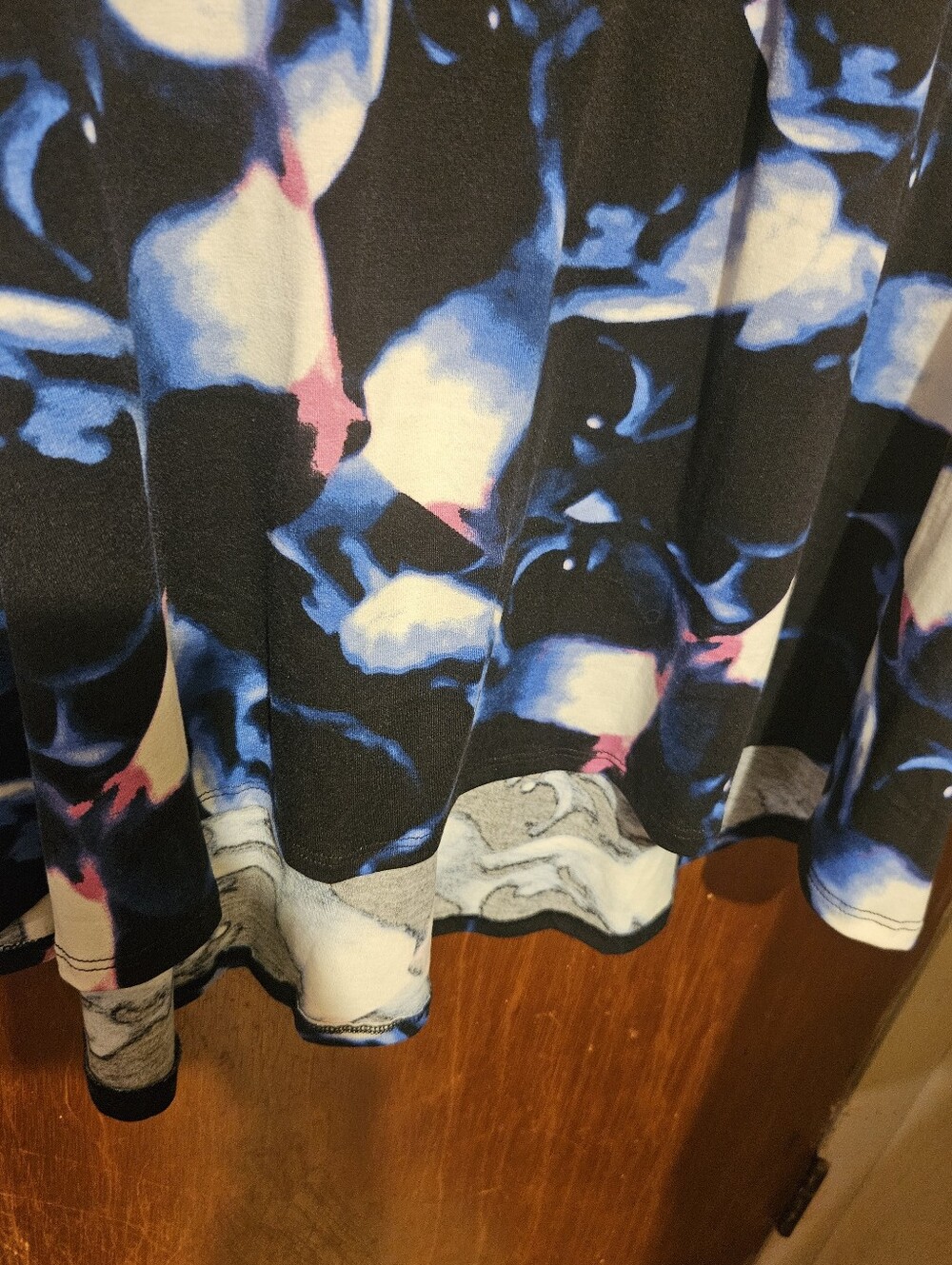 Lularoe Womens Jenna Top Size Small Multicolor Floral - Picture 7 of 7